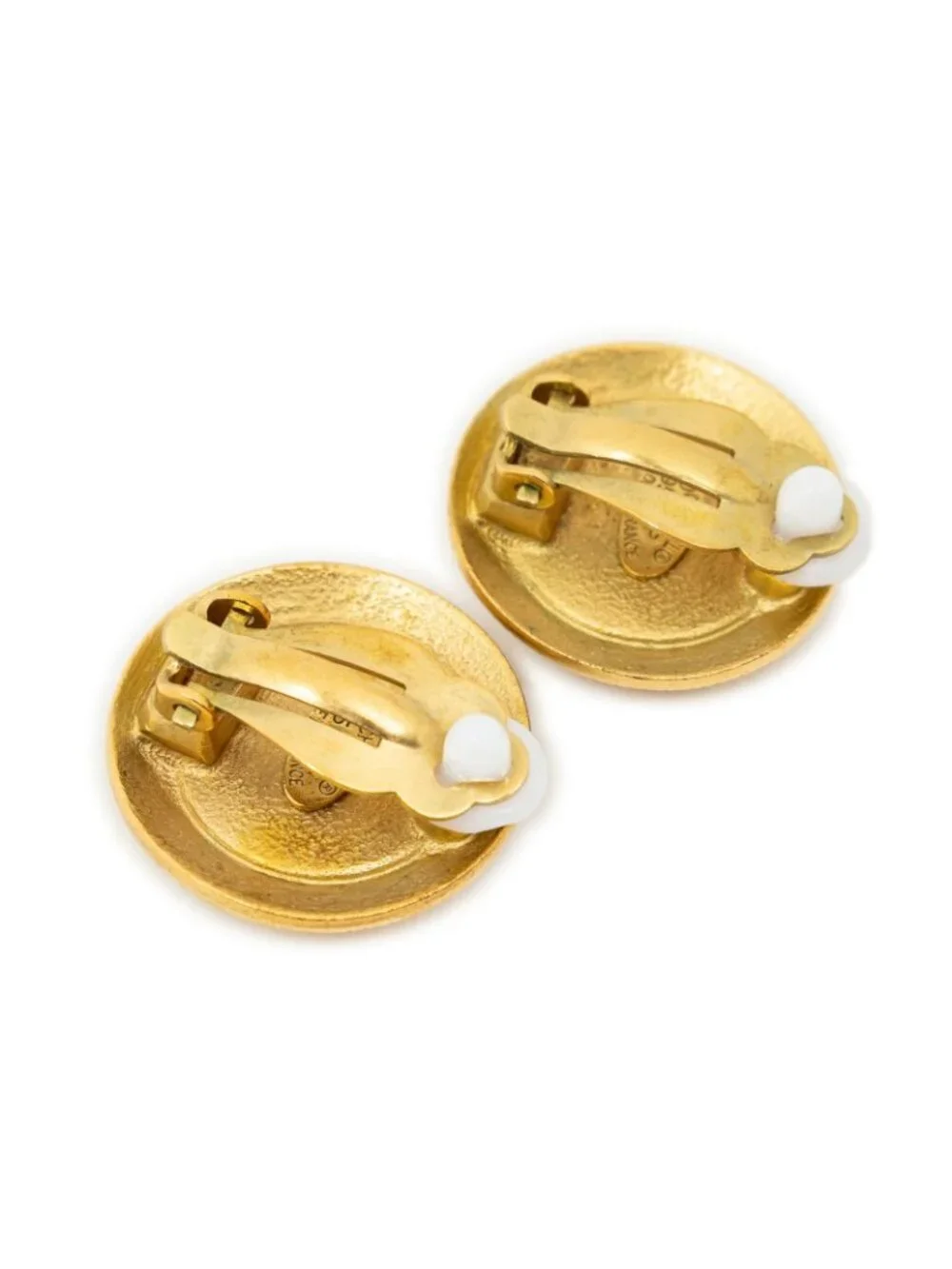 Chanel CC Logo Heart Clip Type Necklace Gold Plated